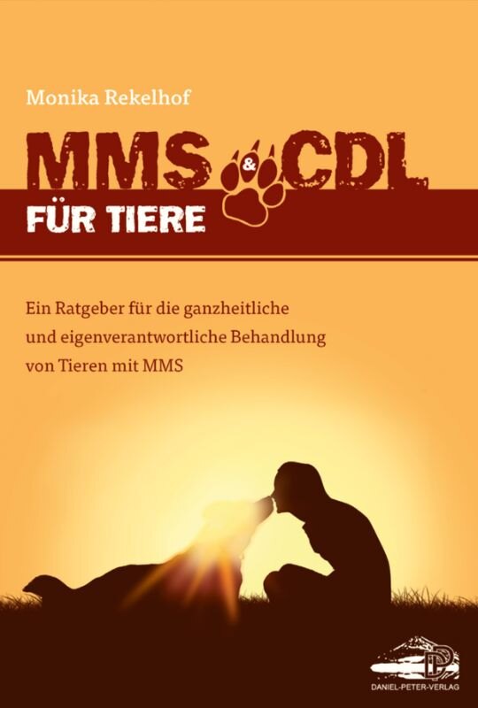 Buchcover MMS-Buch - Frau mit Hund im Sonnenuntergang