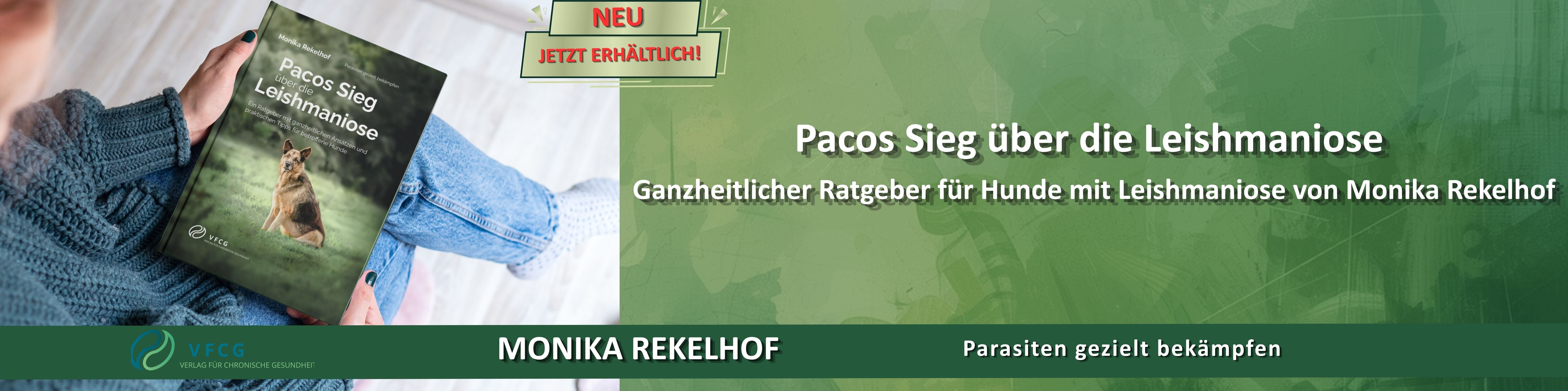 Buch mit Informationen über die Leischmaniose